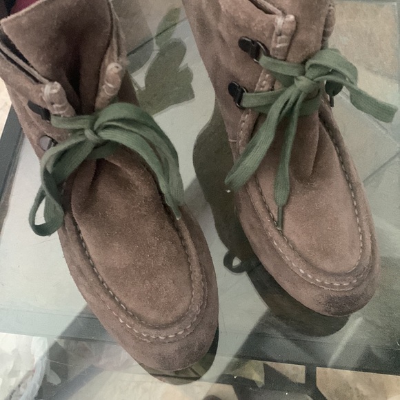 🔥1/2 of Summer Sale!🔥 ASH Poppy Suede Heeled Lace Up Bootie - Picture 2 of 12